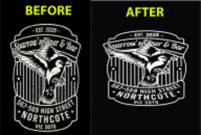 manually vector trace any logo, image to high quality vector